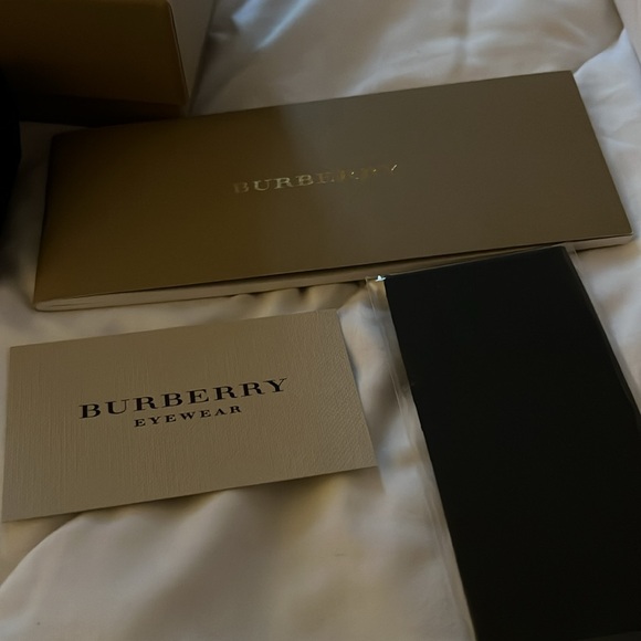 Burberry Stylish Silver Aviator Sunglasses - Picture 7 of 8